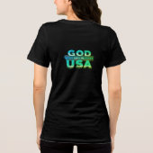 T-shirt En Tri-matière Dieu bénisse les USA (Verso)