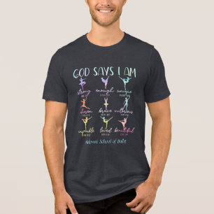T-shirt En Tri-matière Dieu Dit Que Je Suis Chemise