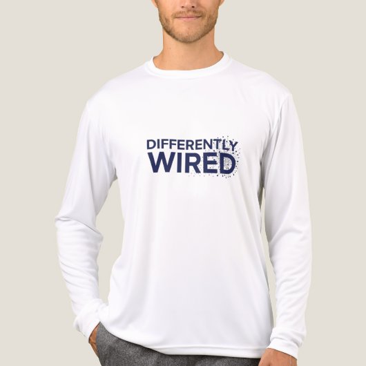 T-shirt En Tri-matière Différemment câblés – Mois de la sensibilisation à (Recto)