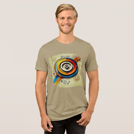 T-shirt En Tri-matière Digital TShit - Flèches électriques (Recto plein)