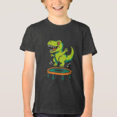 T-shirt En Tri-matière Dino Fun sautant (Recto)