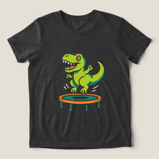 T-shirt En Tri-matière Dino Fun sautant (Design Recto)