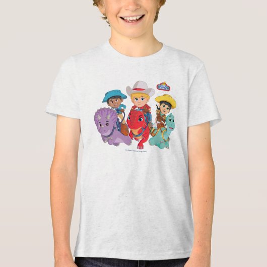 T-shirt En Tri-matière Dino Ranch Friends Design (Recto)