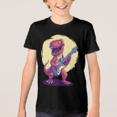 T-shirt En Tri-matière Dinosaure Extraordinaire Jamming sur guitare élect (Recto)