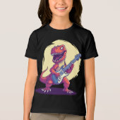 T-shirt En Tri-matière Dinosaure Extraordinaire Jamming sur guitare élect (Recto)