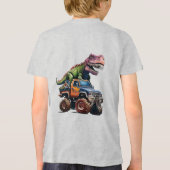 T-shirt En Tri-matière Dinosaure sur camion (Verso)