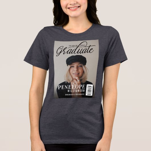 T-shirt En Tri-matière Diplôme du magazine de photos de script (Recto)