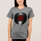 T-shirt En Tri-matière disque vinyle (Recto)