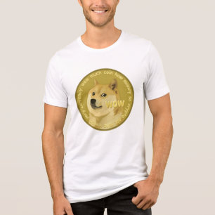 T-shirt En Tri-matière Dogecoin Wow Doge Coin Très Beaucoup Crypto Devise