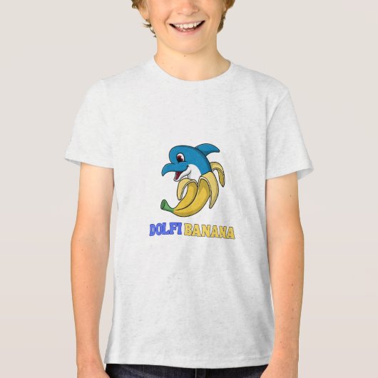 T-SHIRT EN TRI-MATIÈRE DOLFI BANANE (Recto)