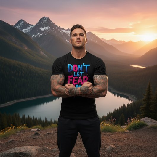 T-shirt En Tri-matière Don’t Let Fear Win Graffiti 