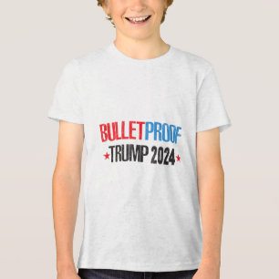 T-shirt En Tri-matière Donald Trump 2024, Dieu bénisse le président Trump
