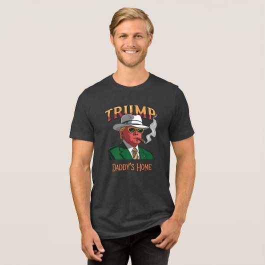T-shirt En Tri-matière Donald Trump Daddy's Home Tri-Blend Tee (Recto plein)