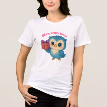 Donner avec amour - Message de coeur T-shirt