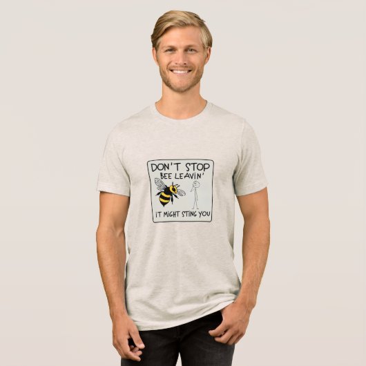 T-shirt En Tri-matière Don't Stop Bee Leavin' (Recto plein)