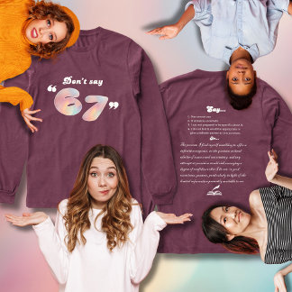 T-shirt En Tri-matière Don't t Say 6-7 Funny English