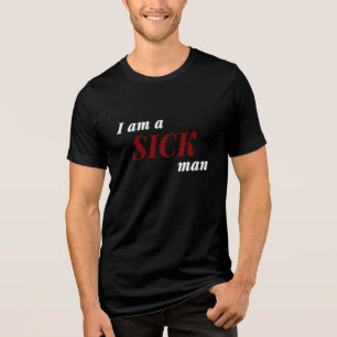 T-shirt En Tri-matière Dostoïevski Je Suis Un Homme Malade Citation Soute