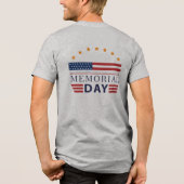 T-shirt En Tri-matière Double-Sided USA Memorial Day Patriotic (Verso)