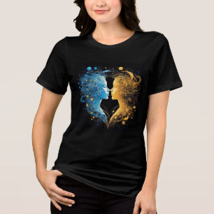 T-shirt En Tri-matière Double Visages Représentant l'Énergie Cosmique