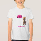 T-shirt En Tri-matière “Douce Chatte” (Recto)