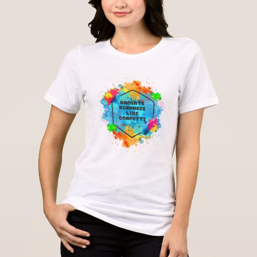 T-shirt En Tri-matière Douceur radiée comme des confettis (Recto)