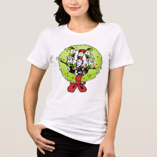 T-shirt En Tri-matière Dr Seuss   Grinch   Who-ville Christmas Joy