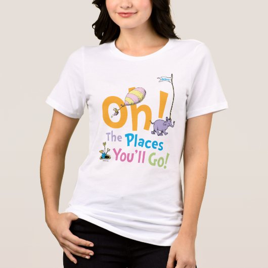 T-shirt En Tri-matière Dr Seuss | Oh, les endroits où vous irez ! (Recto)