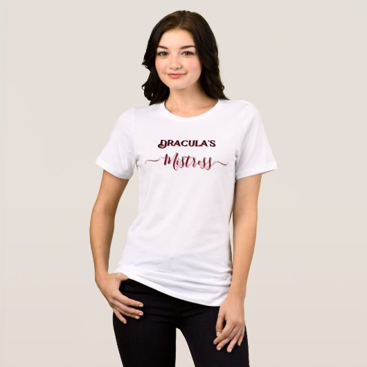 T-shirt En Tri-matière Dracula's Mistress Funny Party Quirky (Recto plein)
