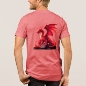 T-SHIRT EN TRI-MATIÈRE DRAGON (Verso)