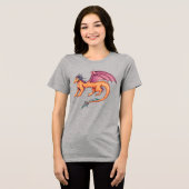 T-shirt En Tri-matière Dragon Amical (Recto plein)