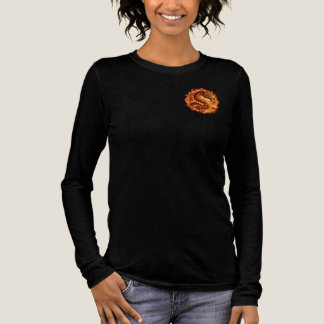 T-shirt En Tri-matière Dragon de feu orange ardent Cadeau pour hommes