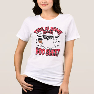 T-shirt En Tri-matière Drapé de fantôme drôle d'Halloween