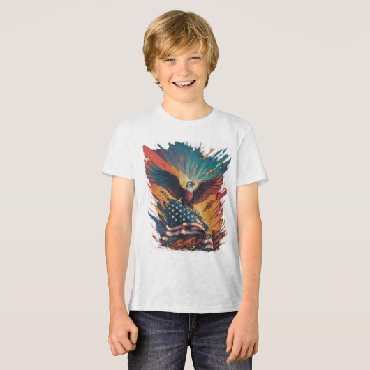 T-shirt En Tri-matière Drapeau américain (Recto plein)