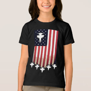 T-shirt En Tri-matière Drapeau Américain 4 juillet-65079