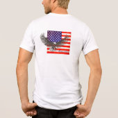 T-shirt En Tri-matière Drapeau américain et ligne d'aigle t-shirt America (Verso)