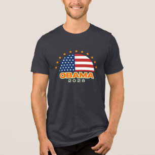 T-shirt En Tri-matière Drapeau américain Obama 2028 Hope