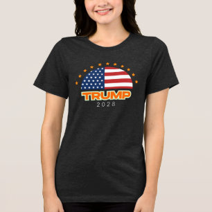 T-shirt En Tri-matière Drapeau américain Trump 2028 audacieux