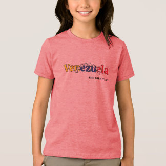 T-shirt En Tri-matière drapeau cool de pays personnaliser enfant rose vén