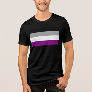 T-shirt En Tri-matière Drapeau de fierté asexué de SlipperyJoe mettant l'