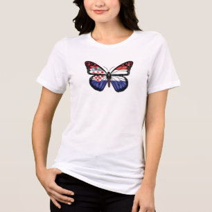 T-shirt En Tri-matière Drapeau de la monarque papillon croate