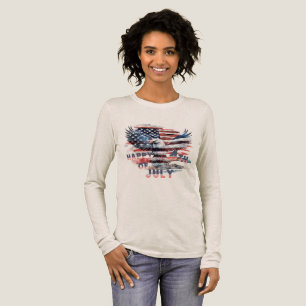 T-shirt En Tri-matière Drapeau et aigle des États-Unis. Indépendance