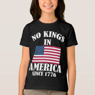 T-shirt En Tri-matière Drapeau Patriotique "Pas de Rois en Amérique Depui