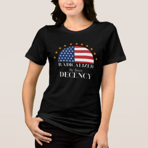 T-shirt En Tri-matière Drapeau Radical par Basic Decency USA