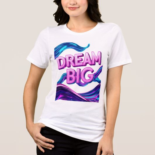 T-shirt En Tri-matière Dream Big Motivational (Recto)