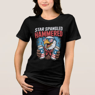 T-shirt En Tri-matière Drôle 4 juillet design pour femmes