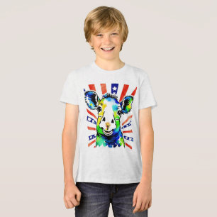 T-shirt En Tri-matière Drôle aquarelle mouton coloré