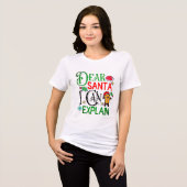 T-shirt En Tri-matière Drôle cadeau de Noël avec un design joyeux (Recto plein)