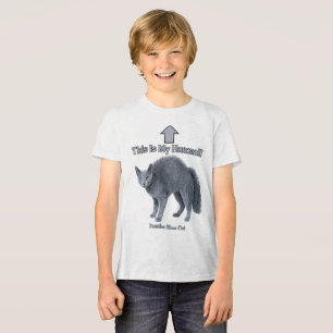 T-shirt En Tri-matière Drôle de chat russe bleu - C'est mon humain