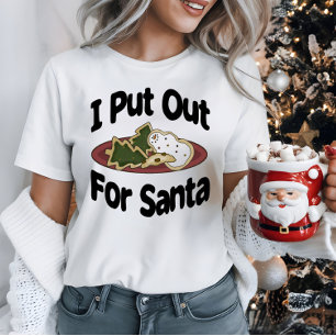 T-shirt En Tri-matière Drôle de fête de Noël je mets pour le Père Noël