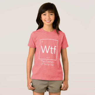 T-shirt En Tri-matière Drôle de Wtf, style tableau périodique